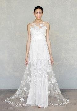 Embroidered wedding dress